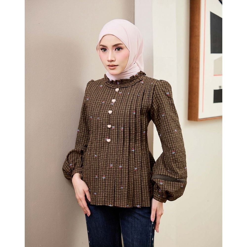 Rue Checkered Blouse - CULTLABEL