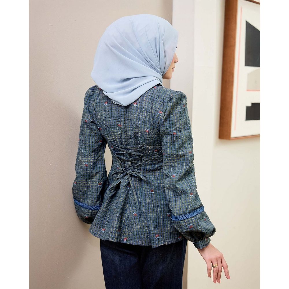 Rue Checkered Blouse - CULTLABEL