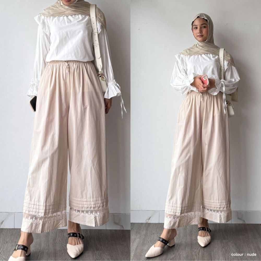 Lace Culottes Pants