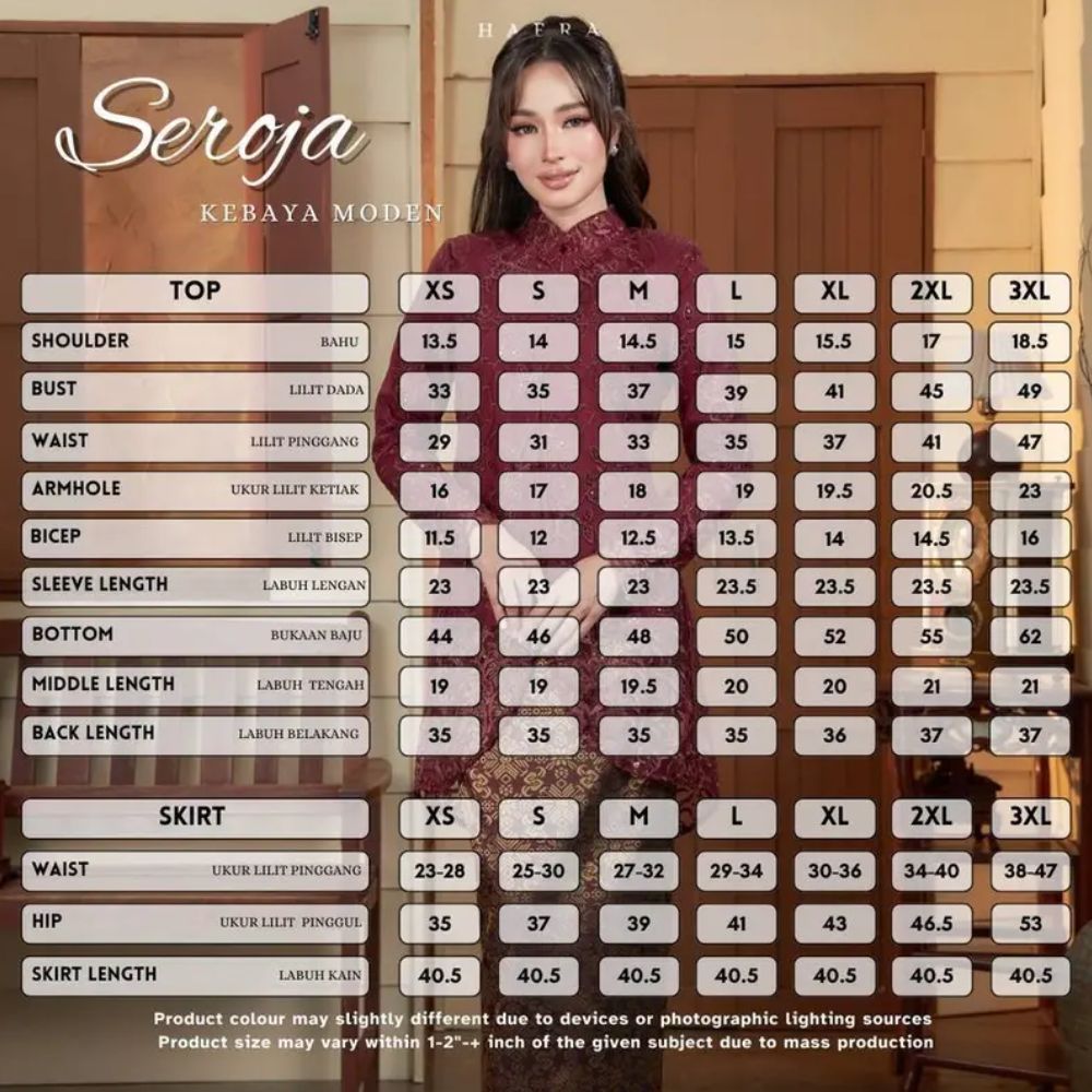 Seroja Kebaya Soft Embroidery Lace