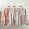 Astrid Flower Pleated Top