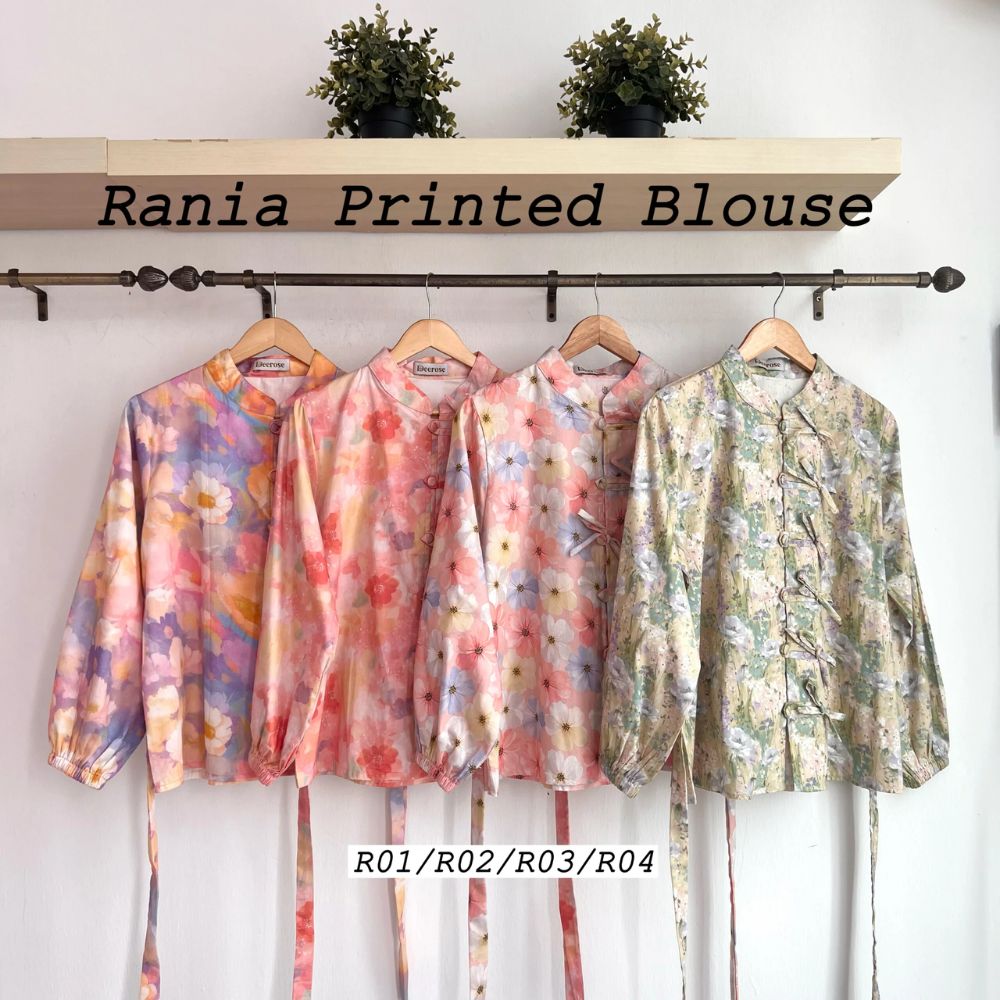 Rania Printed Blouse Bloom Series