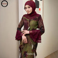 PRE ORDER | Nora Kurung Labuh Printed Chiffon Lace Moden