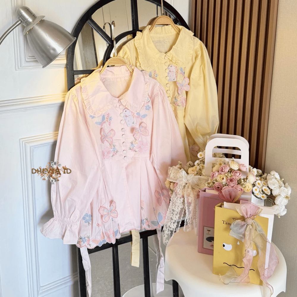 PRE ORDER | Glinda Ruffle Cotton Blouse