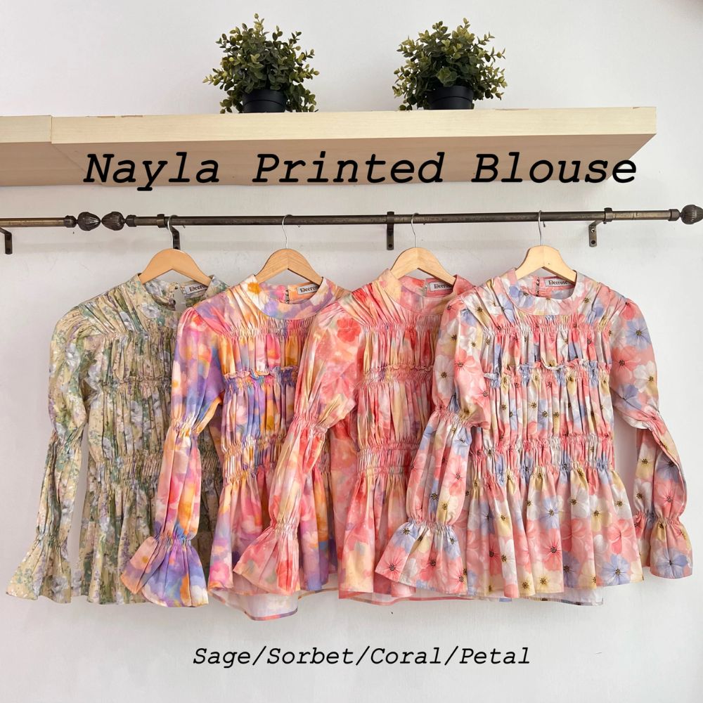 Nayla Printed Blouse Bloom Series
