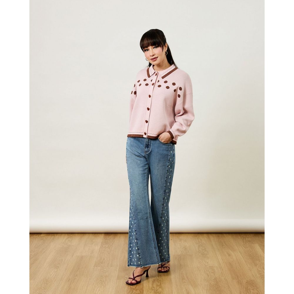 Polka Relaxed Flare Jeans