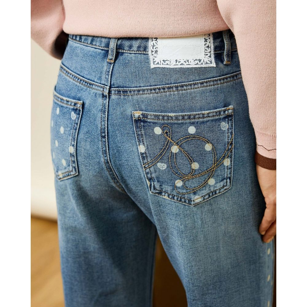 Polka Relaxed Flare Jeans