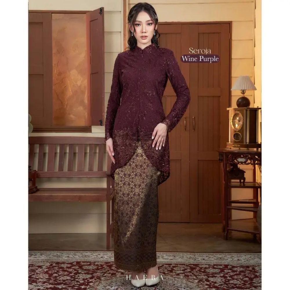 Seroja Kebaya Soft Embroidery Lace