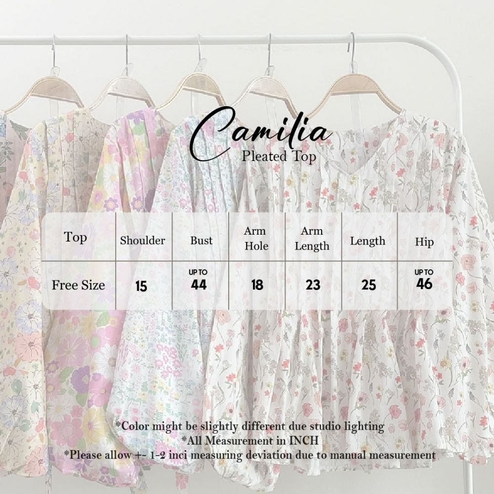 Camilia Pleated Top