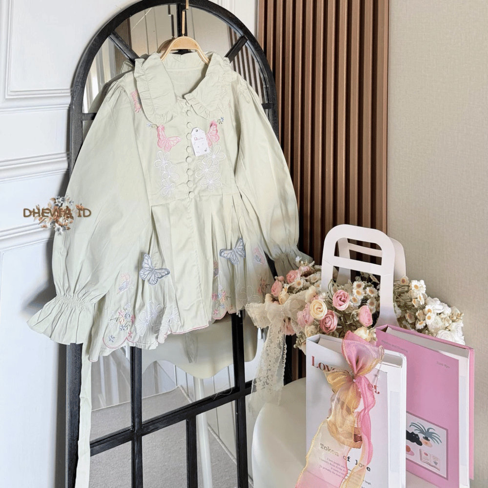 PRE ORDER | Glinda Ruffle Cotton Blouse