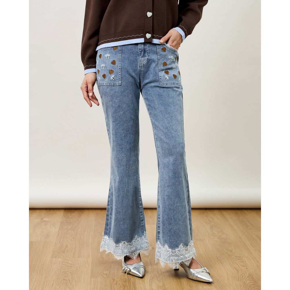 Lovette Fitted Flare Jeans