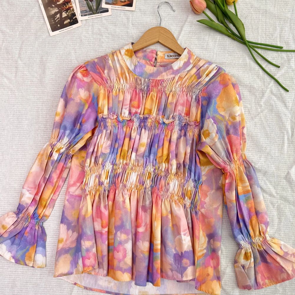 Nayla Printed Blouse Bloom Series