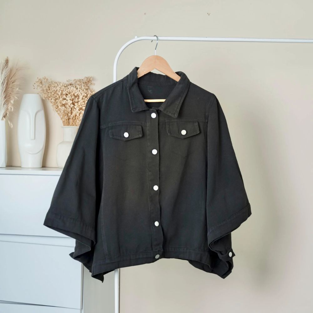 Lyla Denim Batwing Jacket