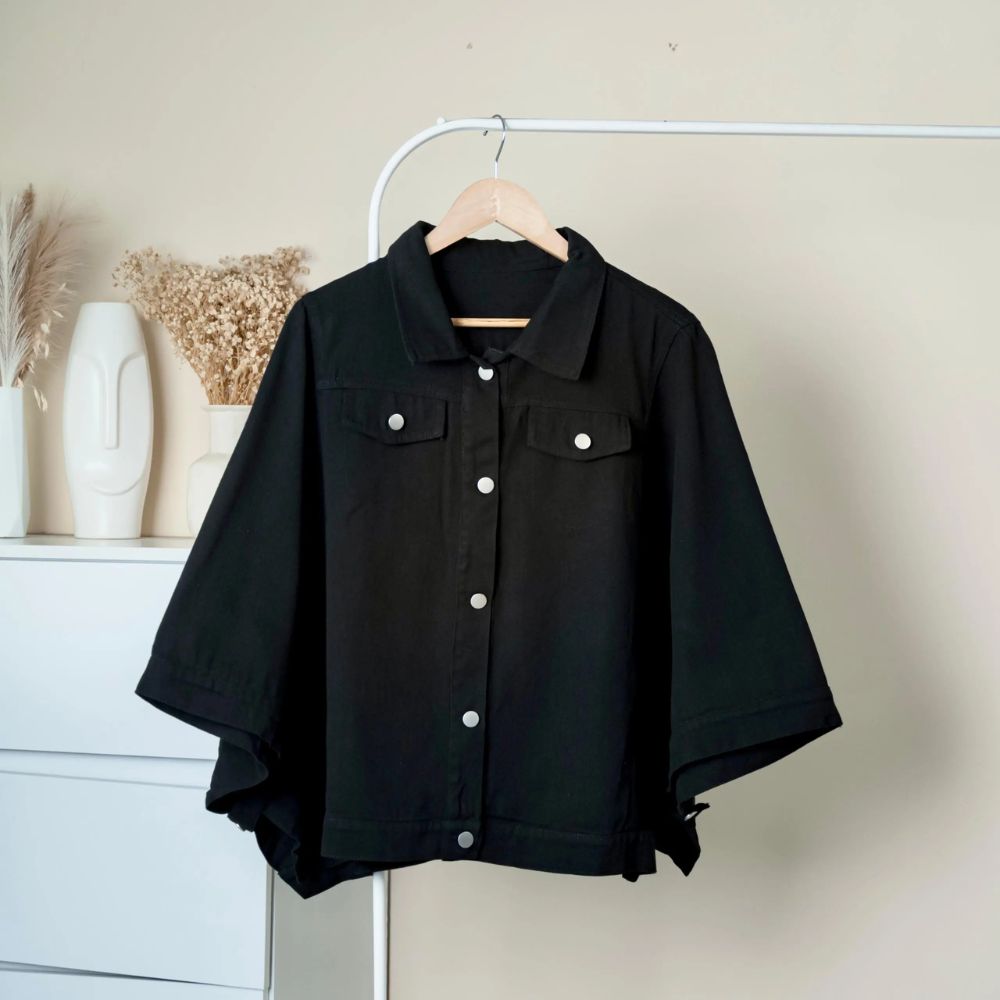 Lyla Denim Batwing Jacket
