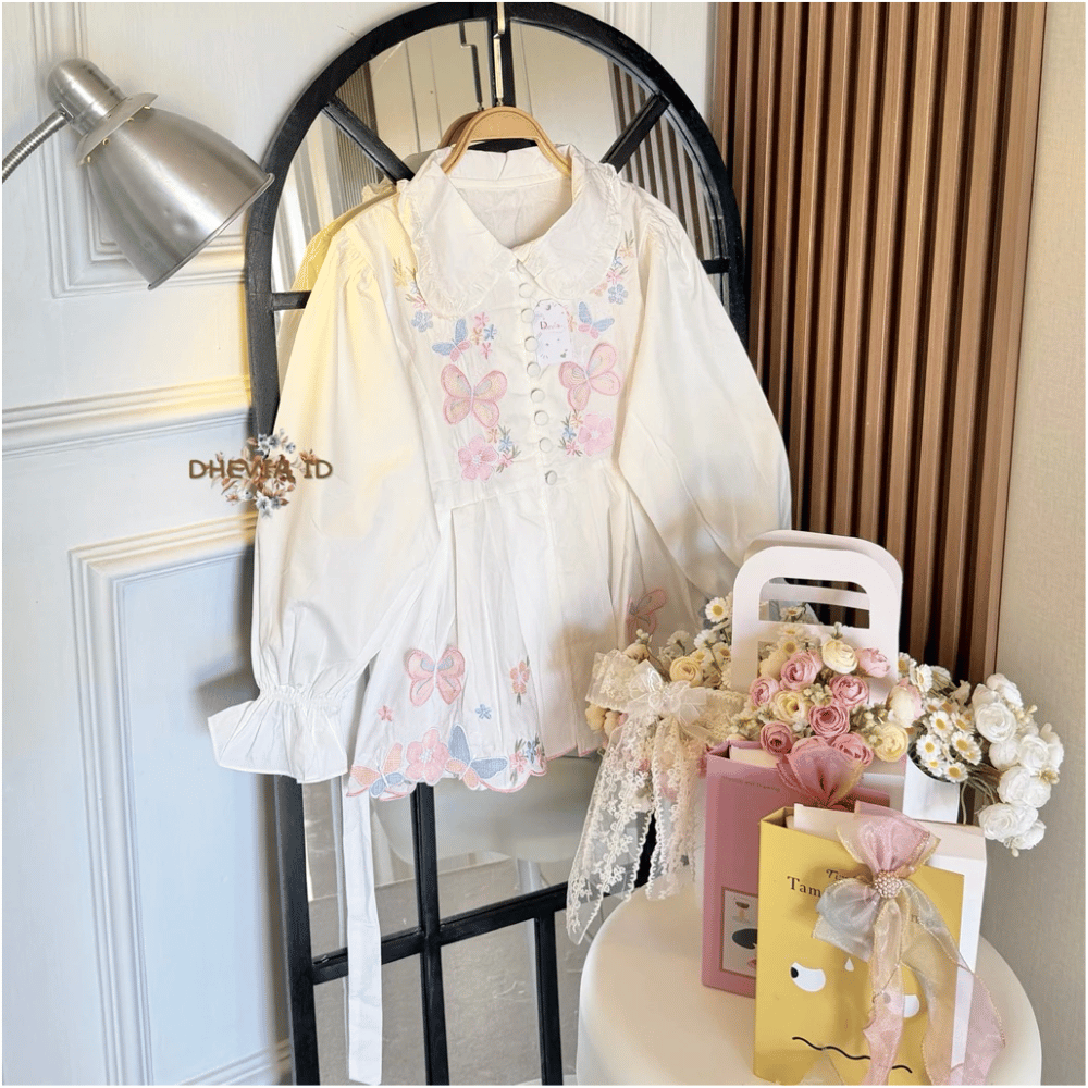 PRE ORDER | Glinda Ruffle Cotton Blouse