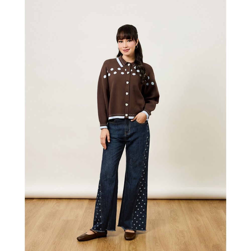 Polka Relaxed Flare Jeans