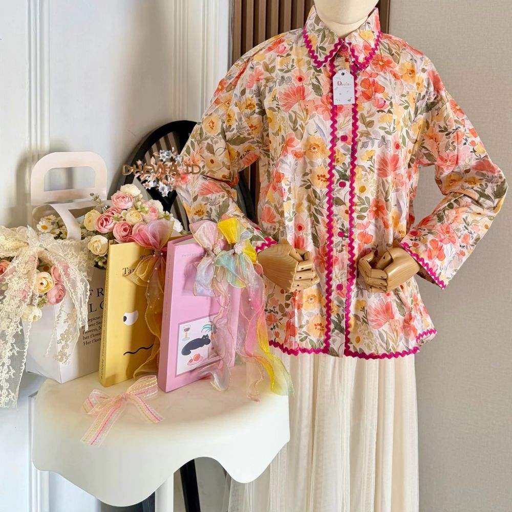 PRE ORDER | Diyaa Floral Cotton Blouse