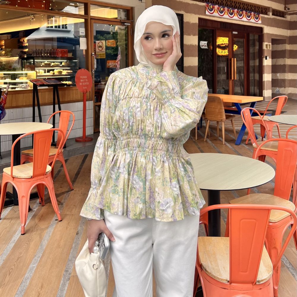 Nayla Printed Blouse Bloom Series