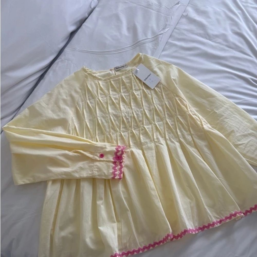 Colorful Lace Cotton Top