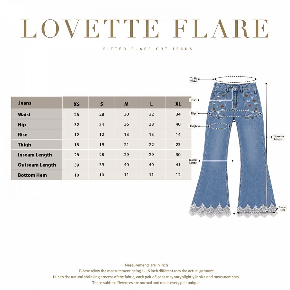 Lovette Fitted Flare Jeans
