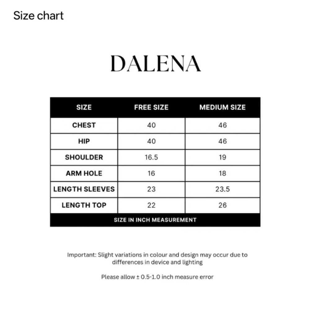 Dalena Premium Button Top