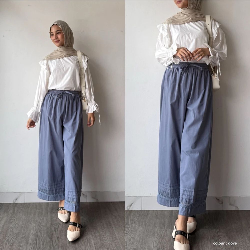 Lace Culottes Pants