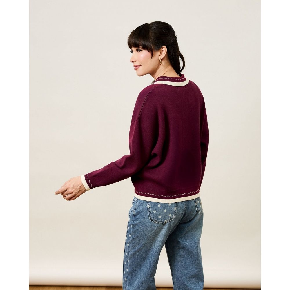 Darling Dot Knit Cardigan