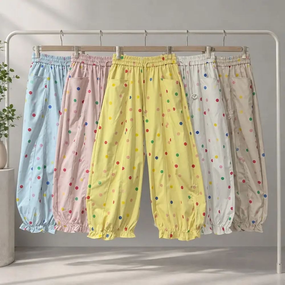 Colorful Polkadot Palazzo Pants
