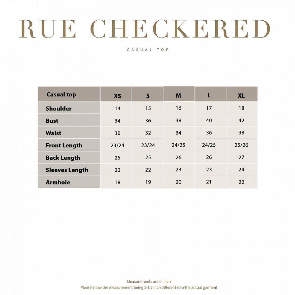 Rue Checkered Blouse - CULTLABEL
