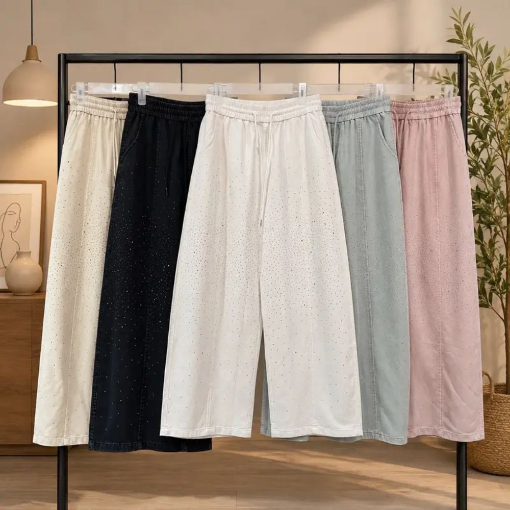 Wide Leg Pants Blings Palazzo - CULTLABEL